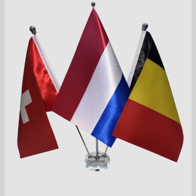 پرچم رومیزی 3 میله کریستال