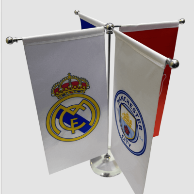 پرچم رومیزی مدل T دوبل کریستال استیل