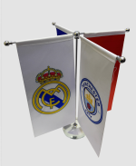 پرچم رومیزی مدل T دوبل کریستال استیل