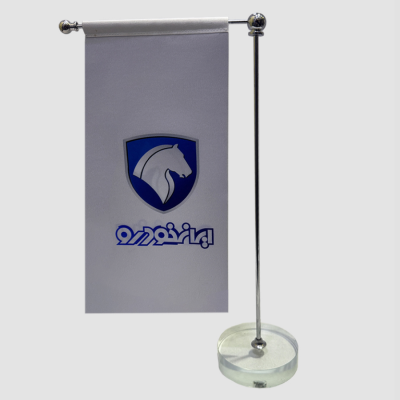 پرچم رومیزی مدل L کریستال استیل