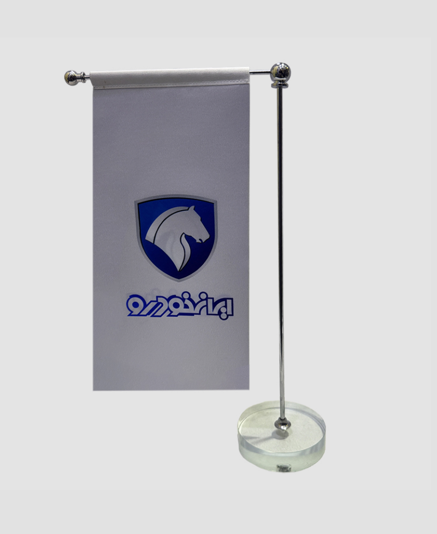 پرچم رومیزی مدل L کریستال استیل