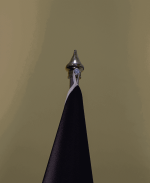 پرچم تشریفات لمینت ریشه دار (چاپ اختصاصی با پایه افتابگردون کروم )